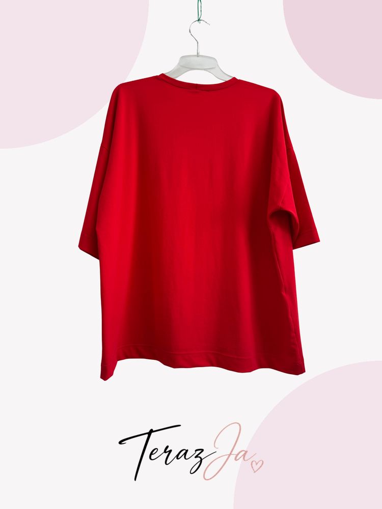 T-shirt z napisem LA BLANCHE - czerwona