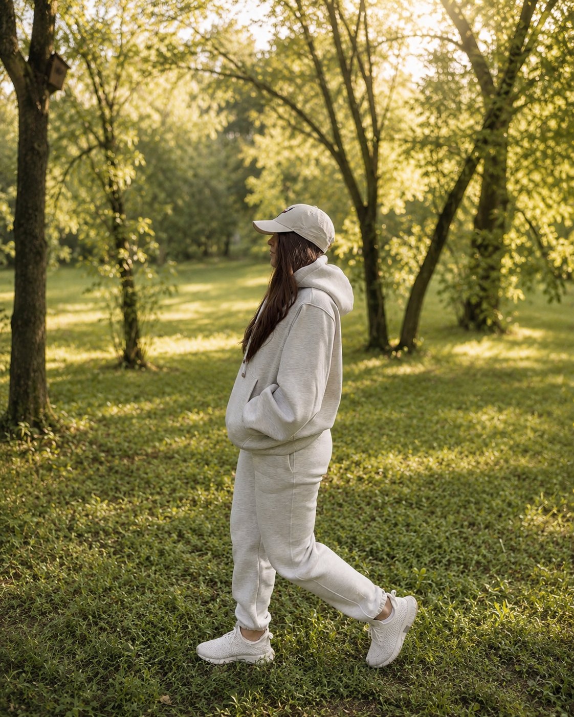 Komplet dresowy Comfy — jasny melanż